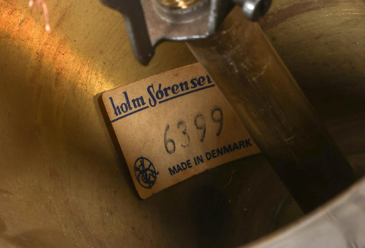 svend aage holm sorensen brass pendant light