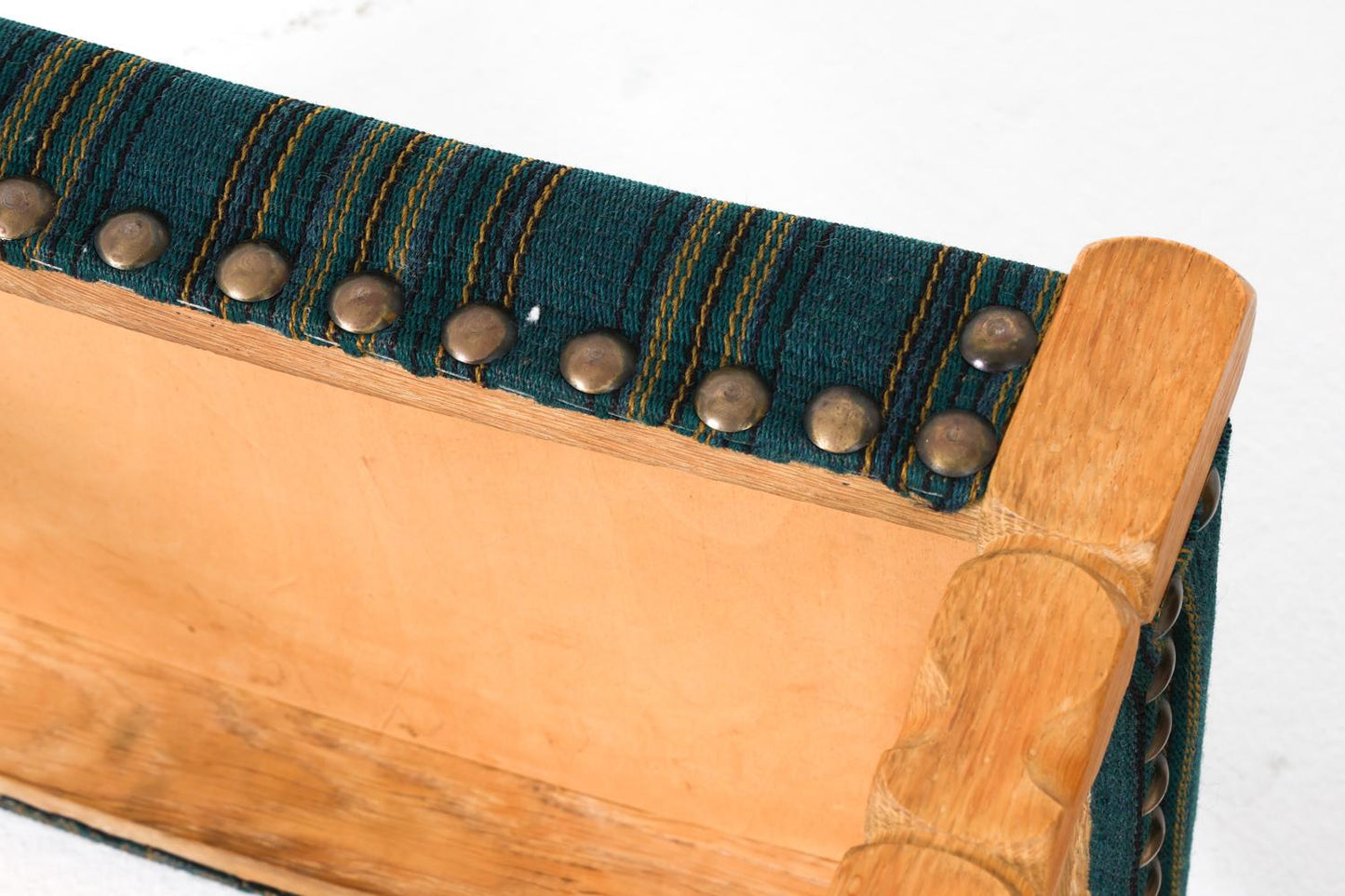 pair of henning kjaernulf style danish oak stools