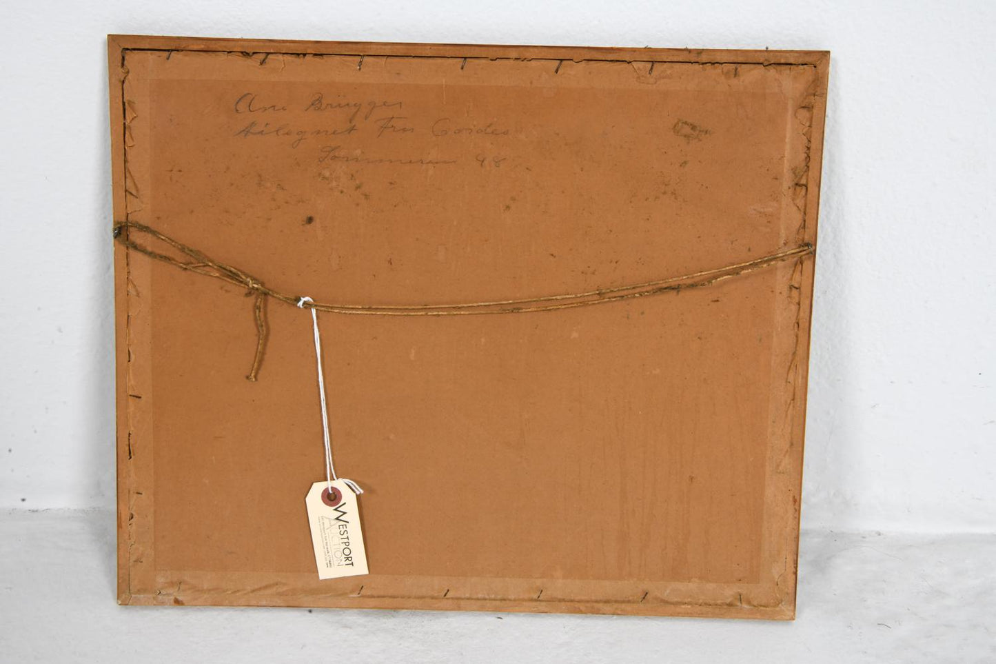 scandinavian landscape watercolor, 1948