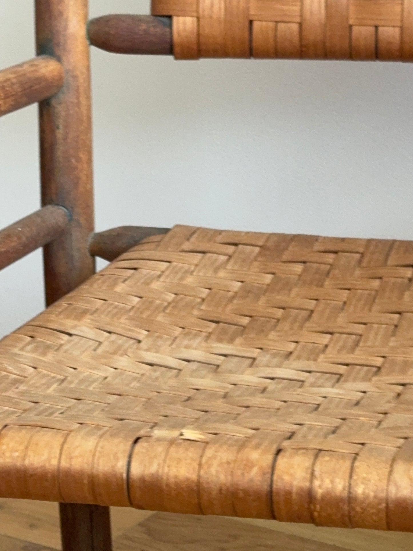 early 20th c. woven armchair