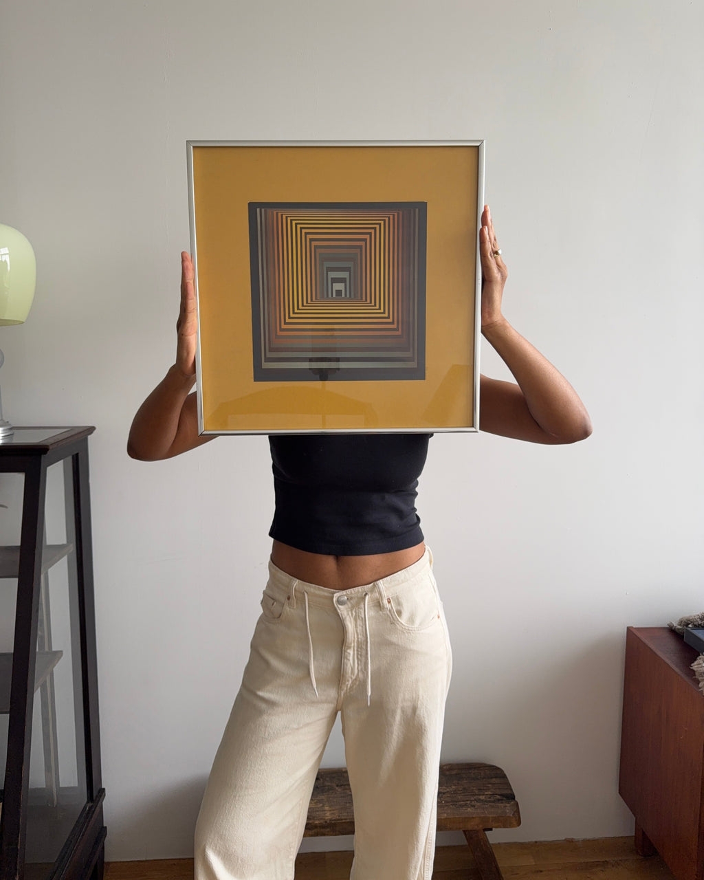 vintage op art print