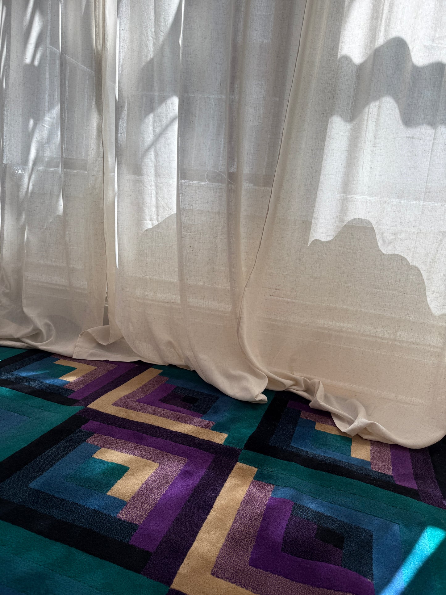 missoni wool rug, 1980s