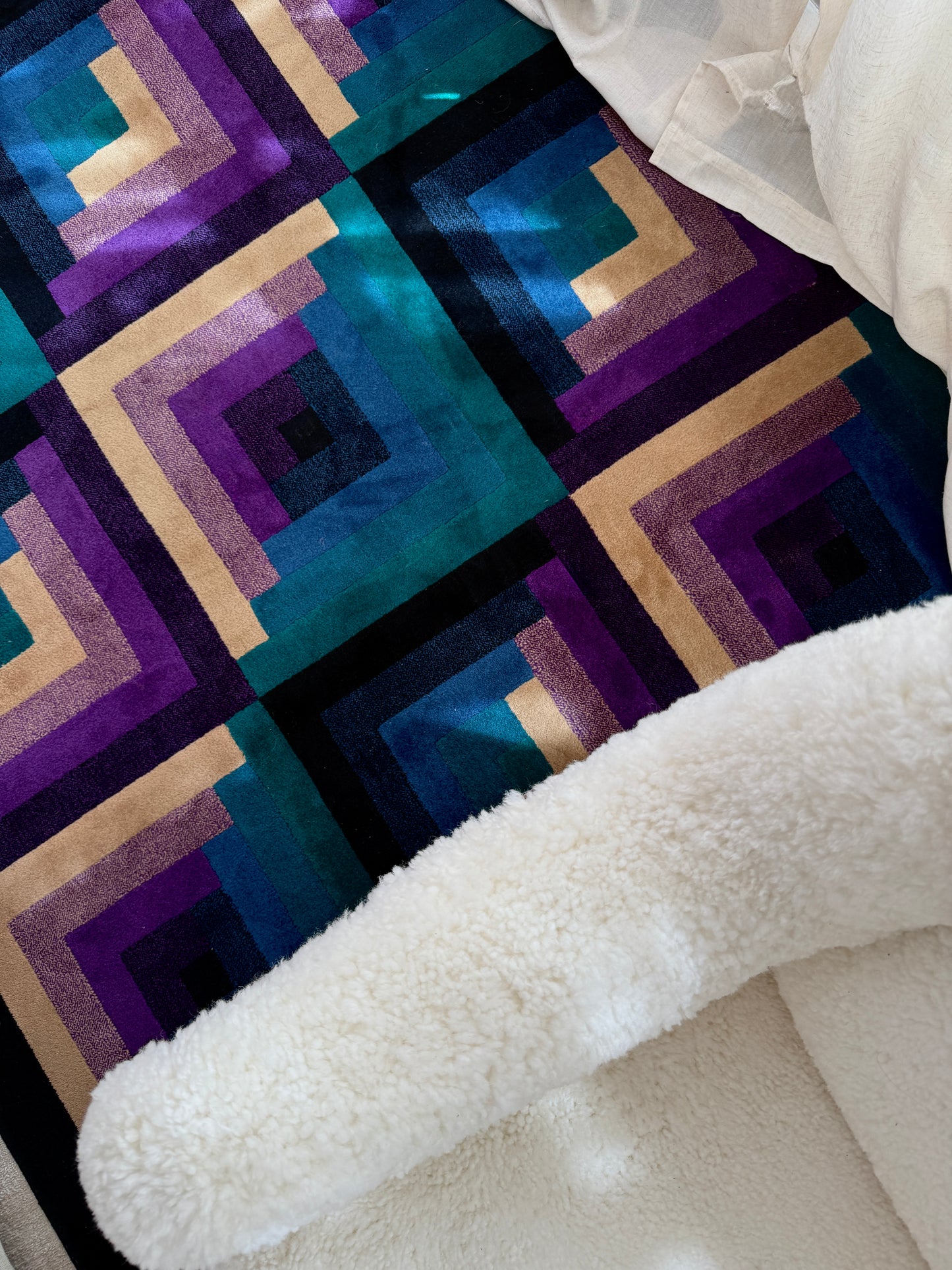 missoni wool rug, 1980s