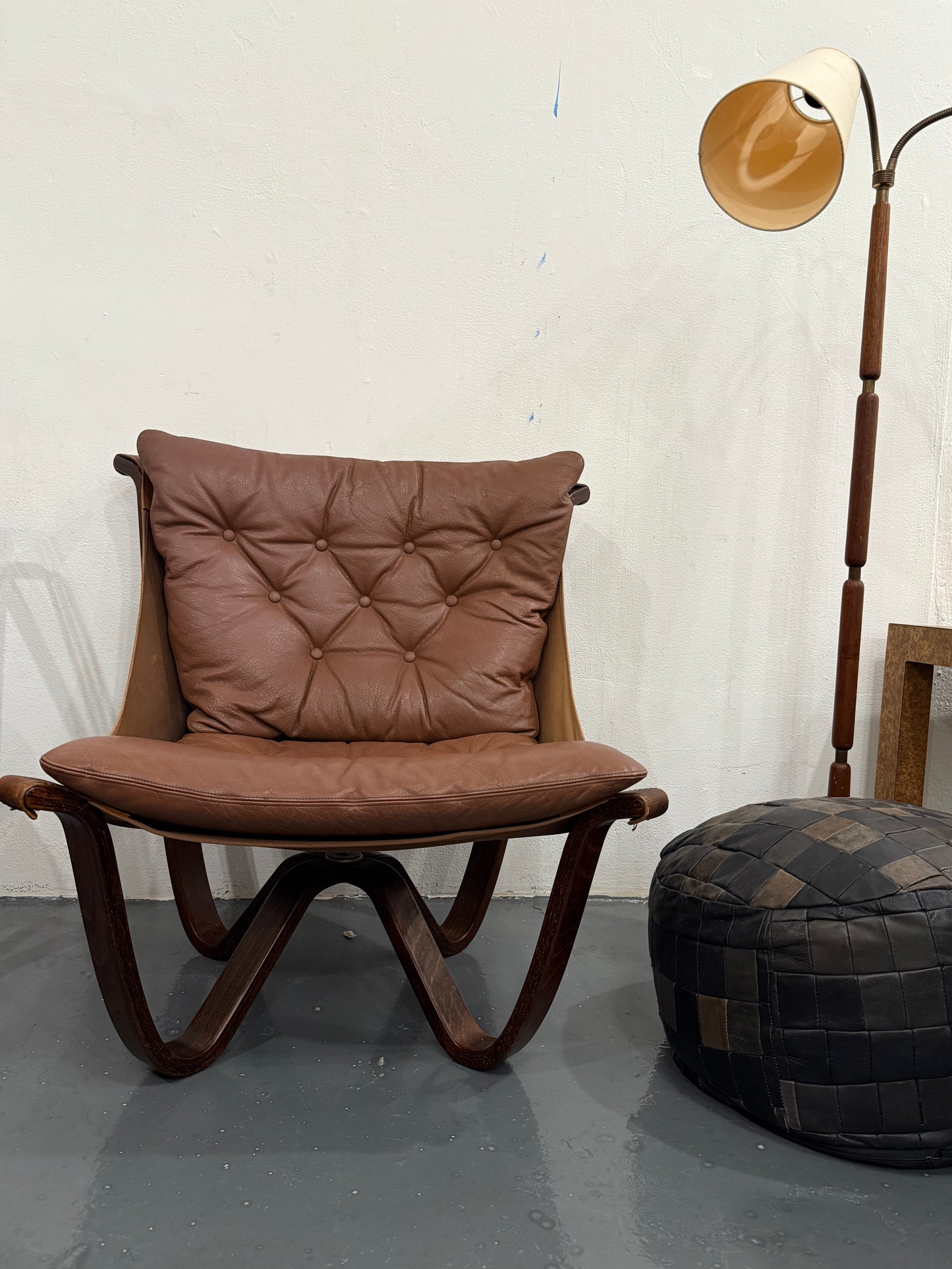 georg thams danish leather lounge chair
