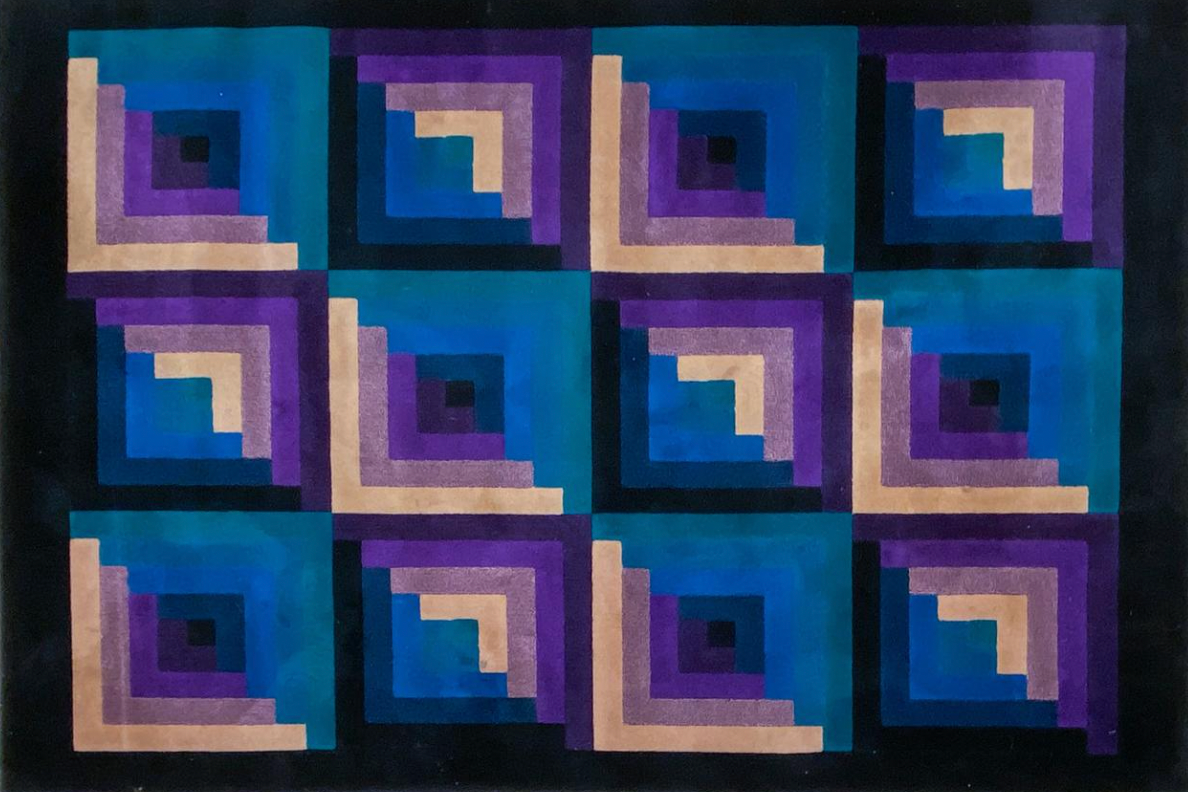missoni wool rug, 1980s