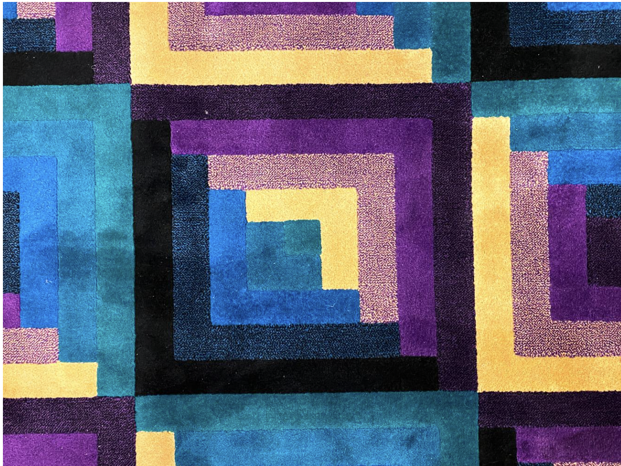 missoni wool rug, 1980s
