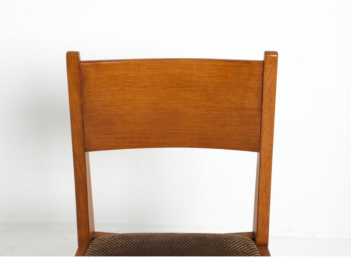 set of 4 dutch art deco oak dining chairs
