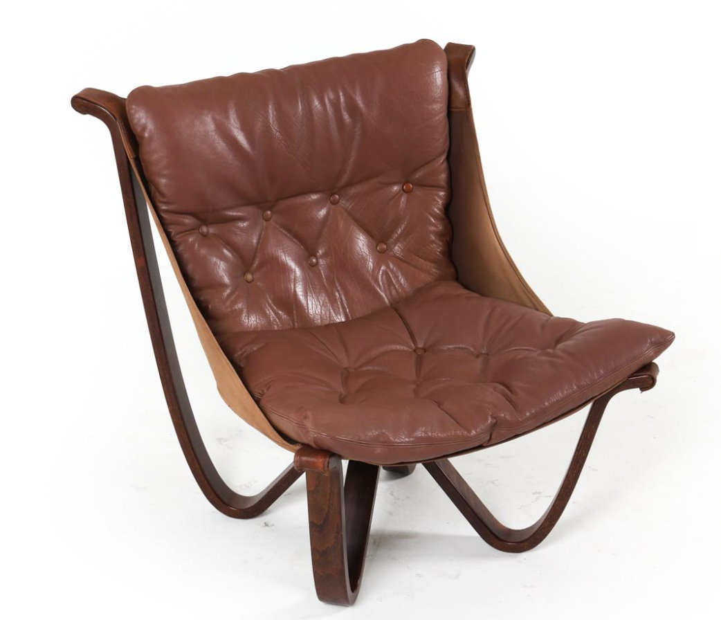 georg thams danish leather lounge chair