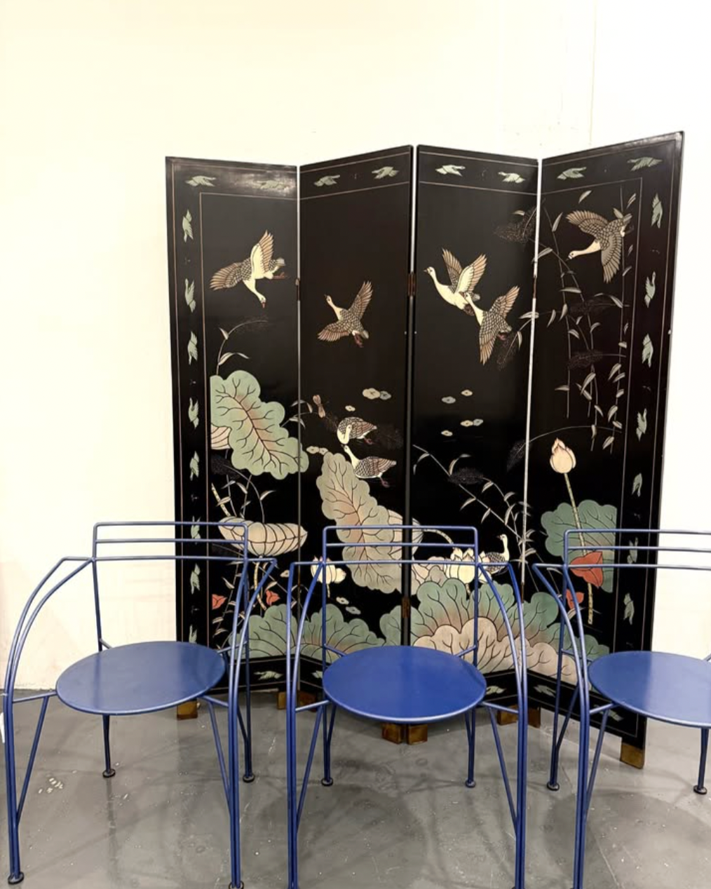 mcm asian-inspired folding divider