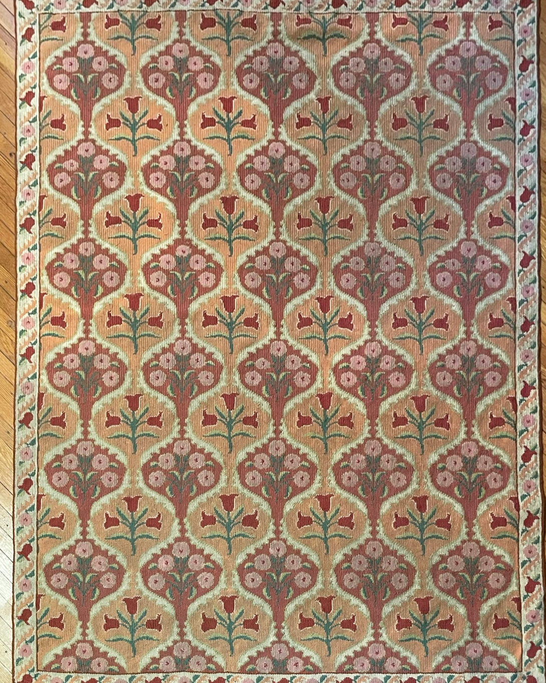 vintage french needlepoint rug