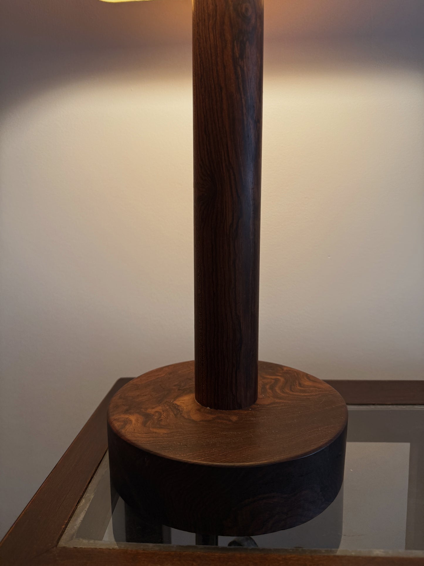 swedish rosewood table lamp, c. 1960s