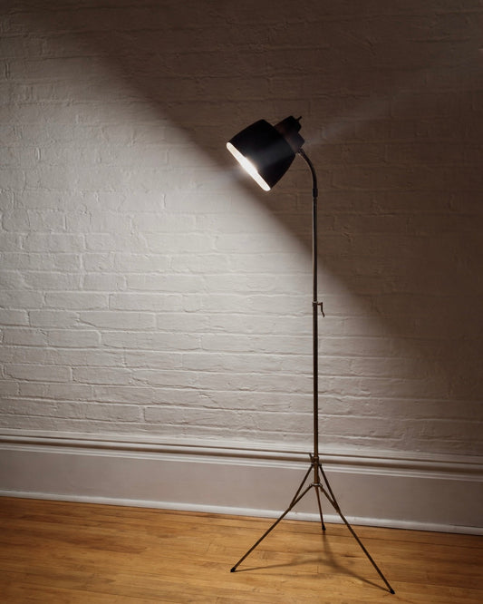 adjustable metal floor lamp, 1960s