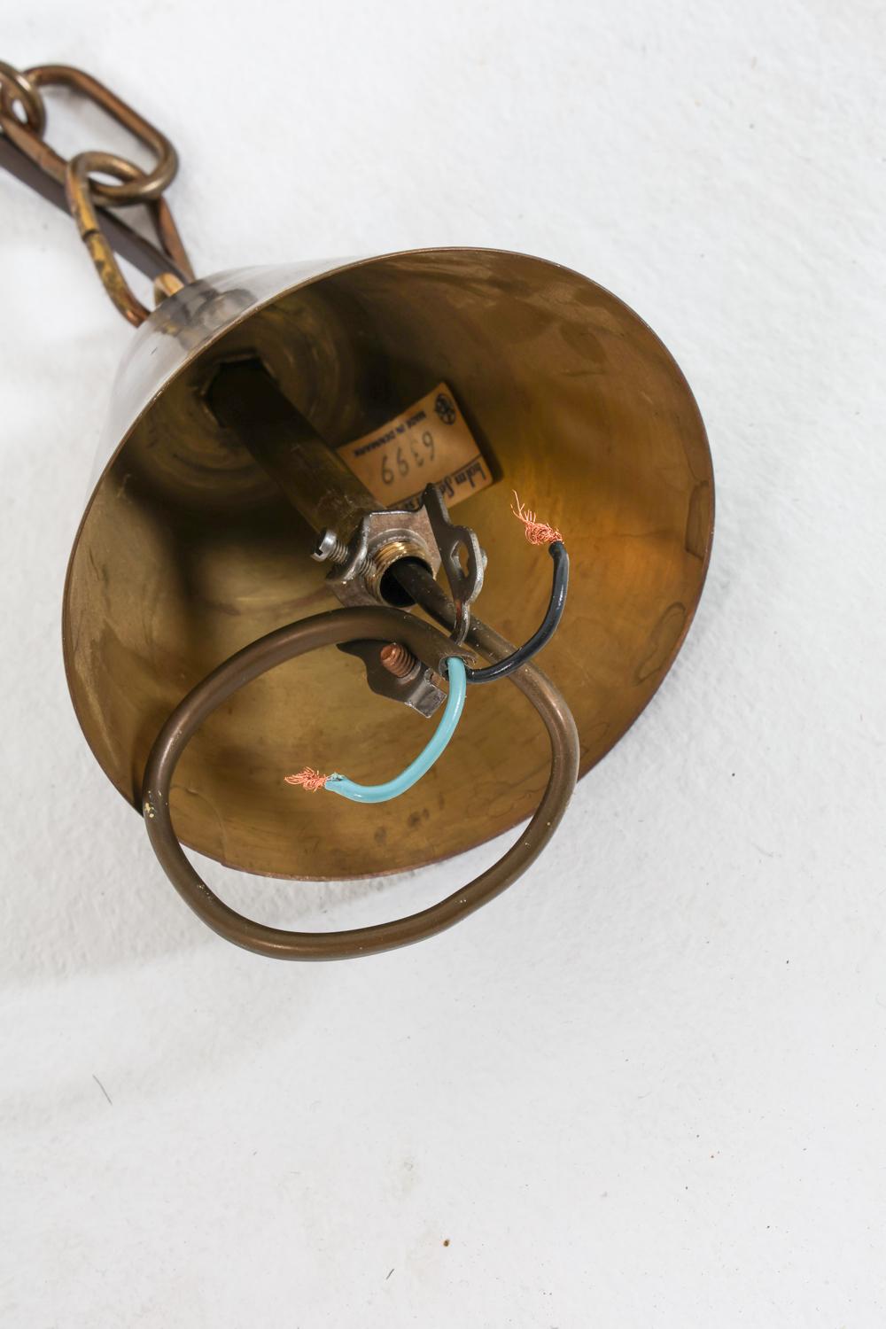 svend aage holm sorensen brass pendant light