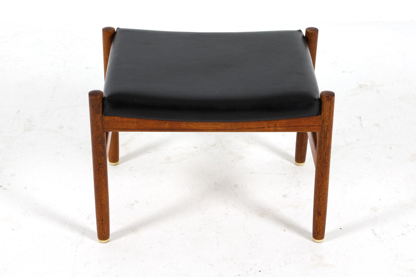 spottrup danish teak & leather stool