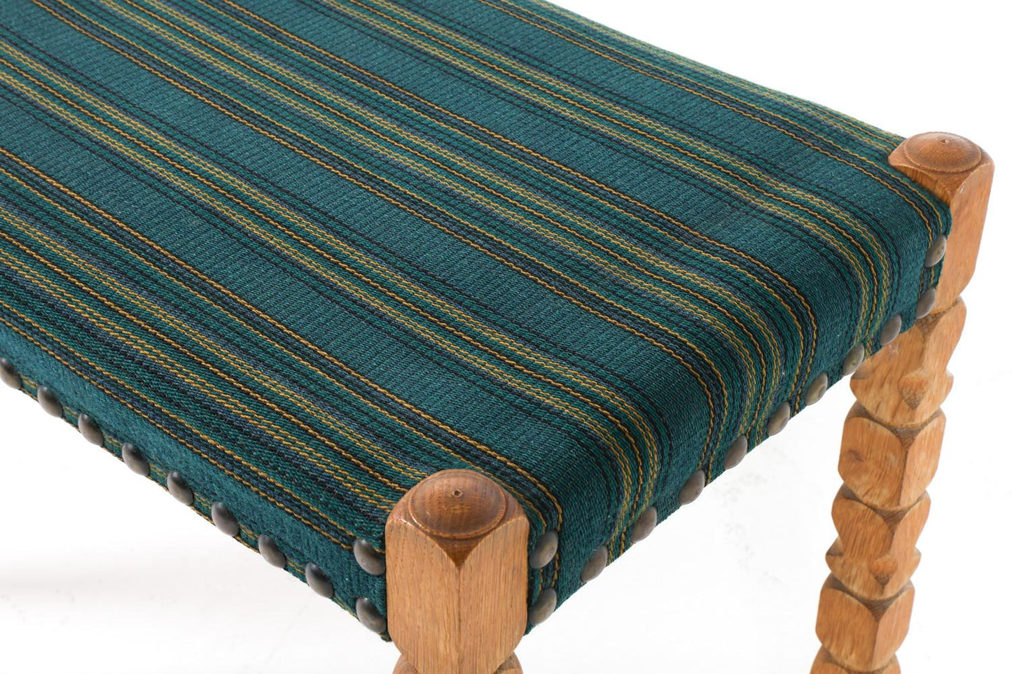 pair of henning kjaernulf style danish oak stools