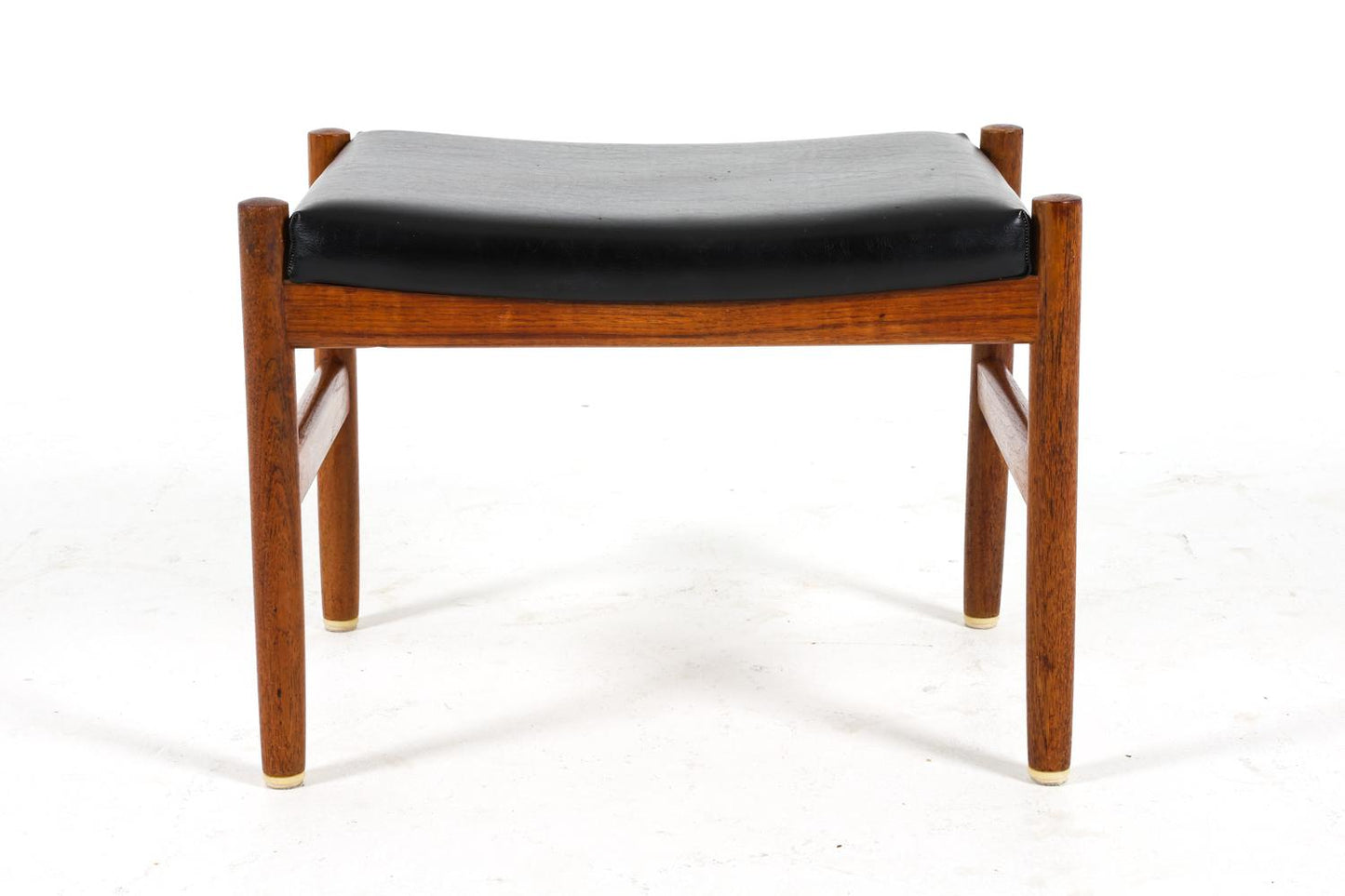 spottrup danish teak & leather stool