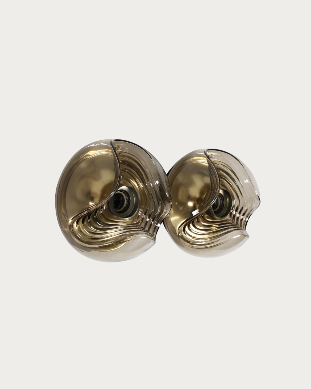pair of peill & putzler ‘wave’ wall sconces