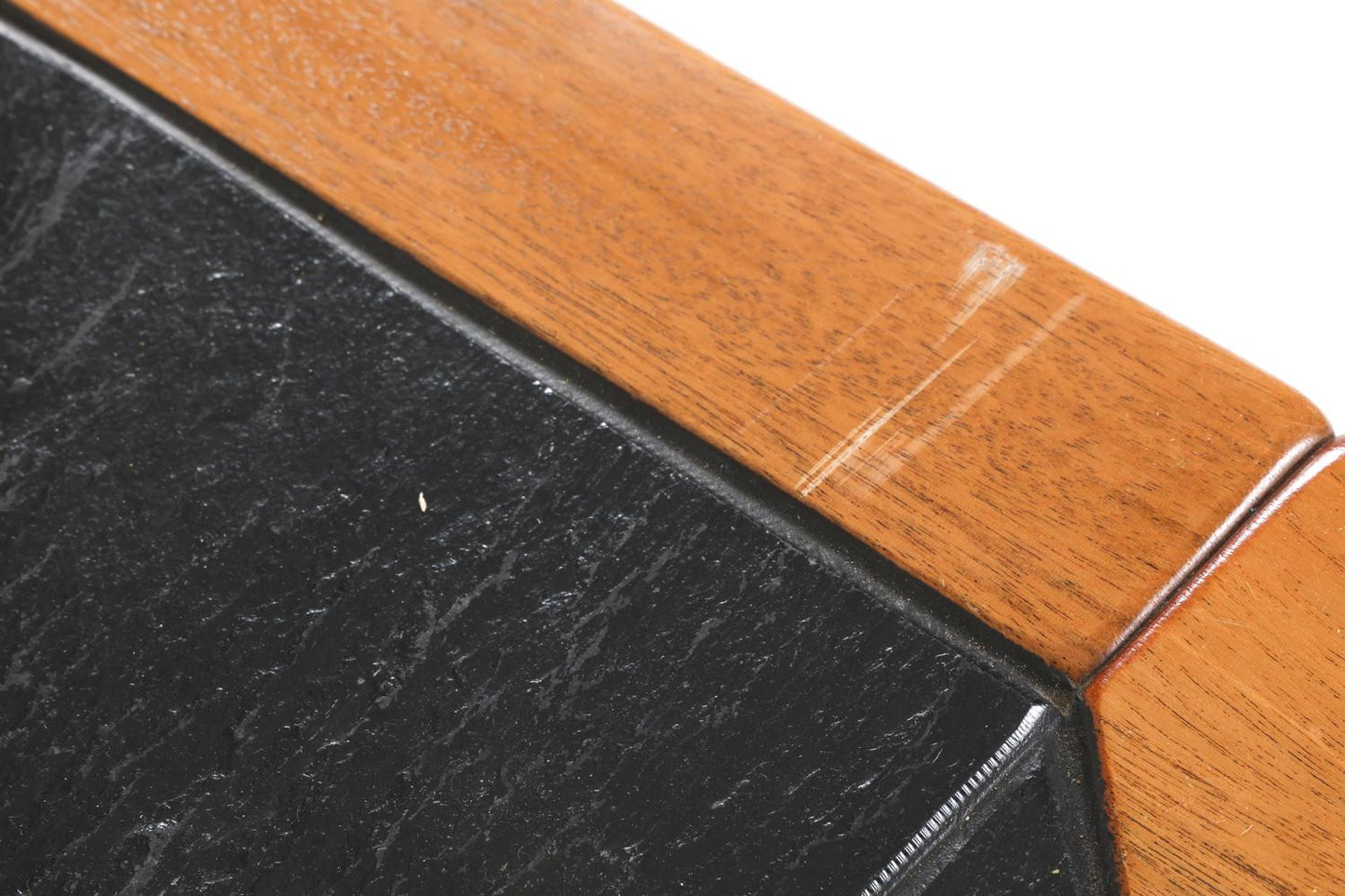 danish teak & stone coffee table