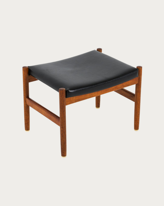 spottrup danish teak & leather stool