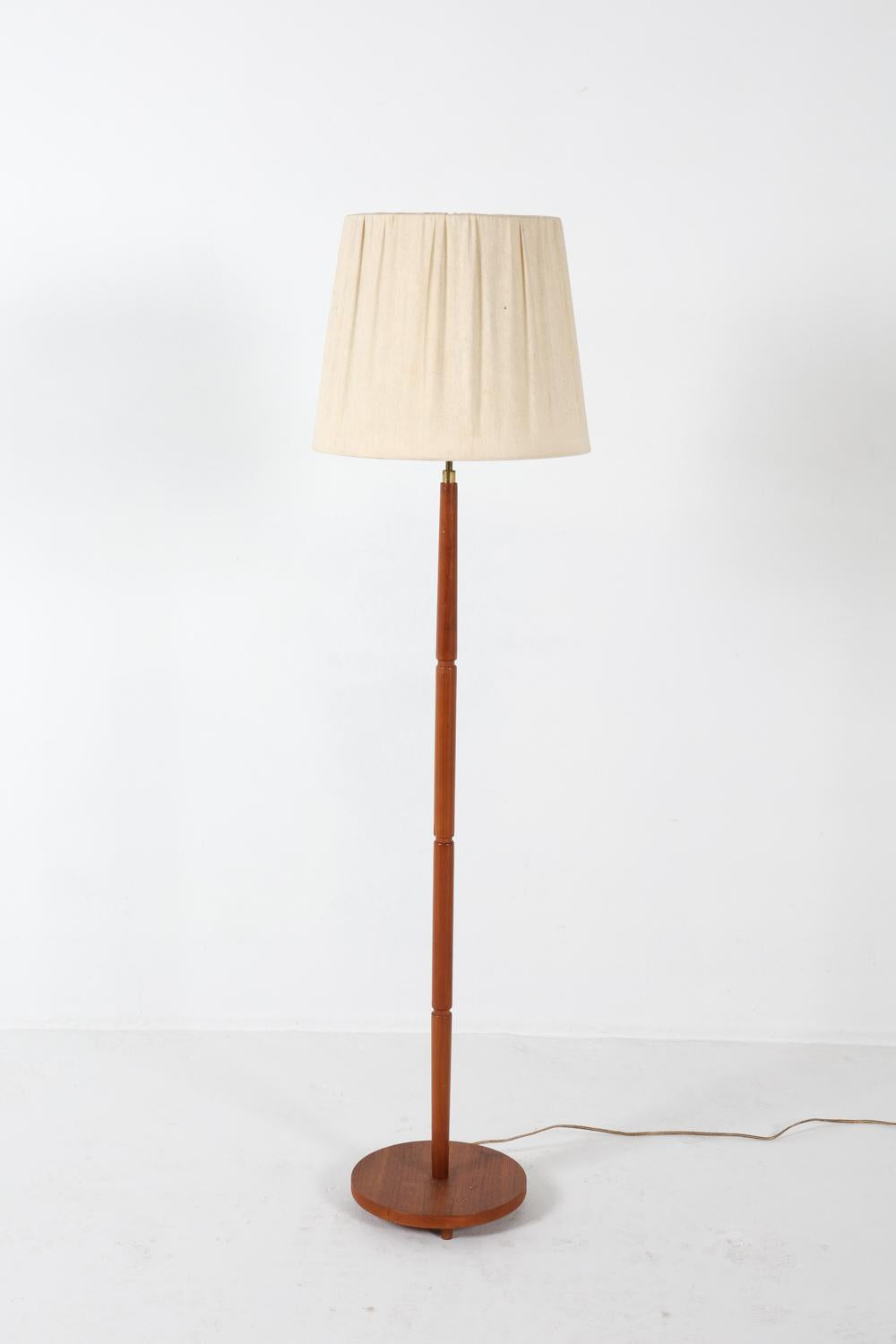 danish teak floor lamp