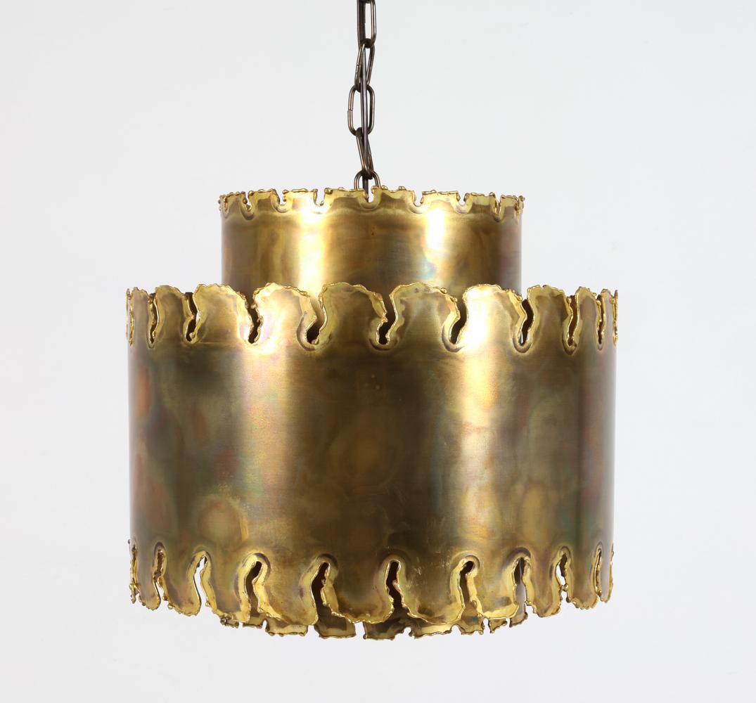 svend aage holm sorensen brass pendant light