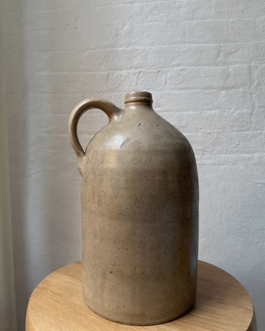 19th century stamped stoneware pharmacy jug