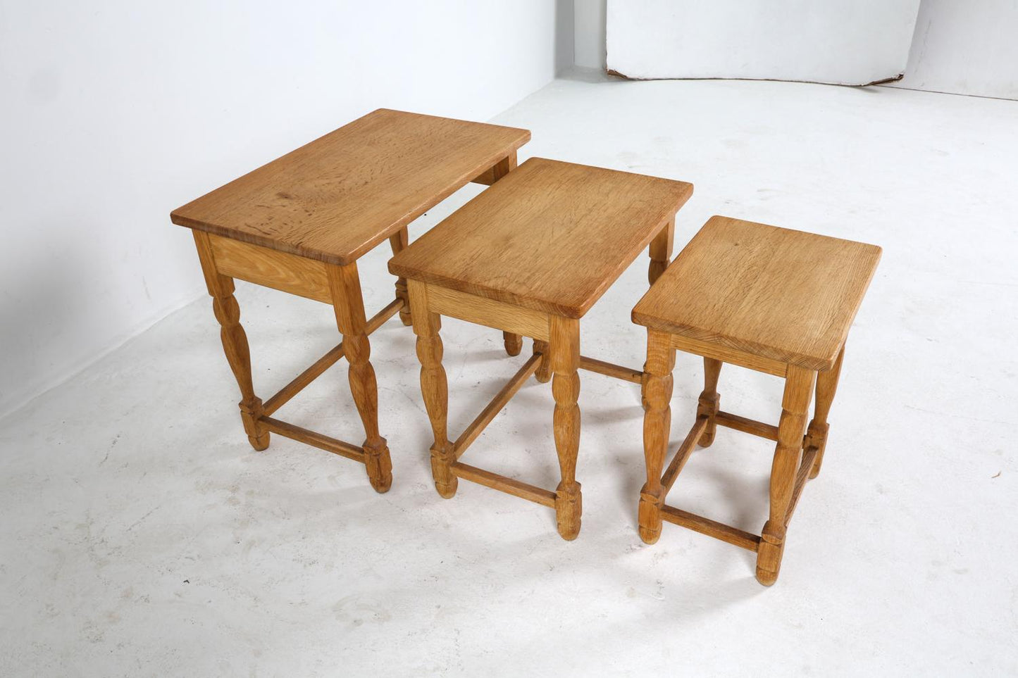 set of 3 henning kjaernulf style nesting tables