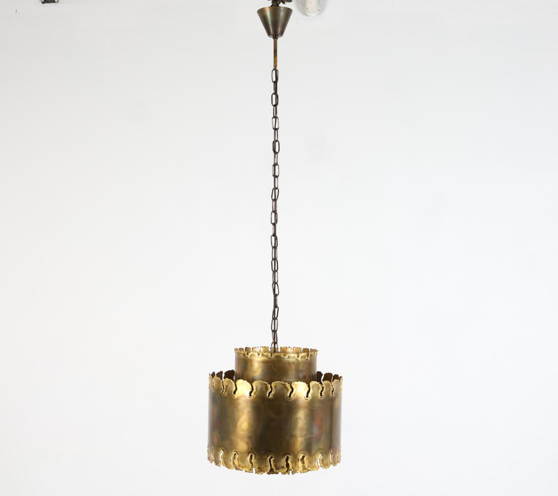 svend aage holm sorensen brass pendant light