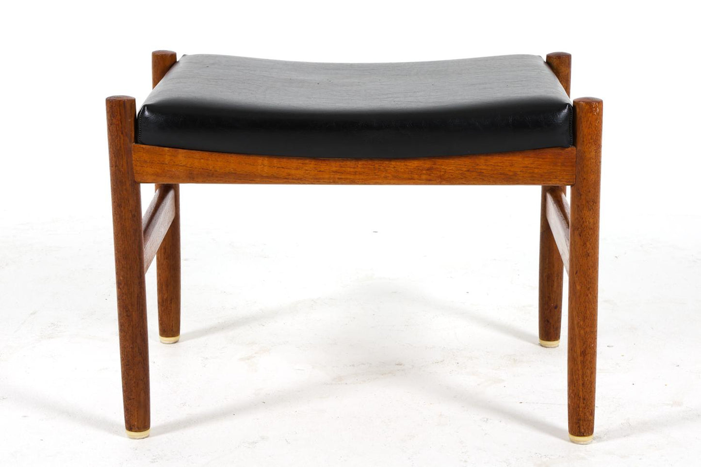 spottrup danish teak & leather stool