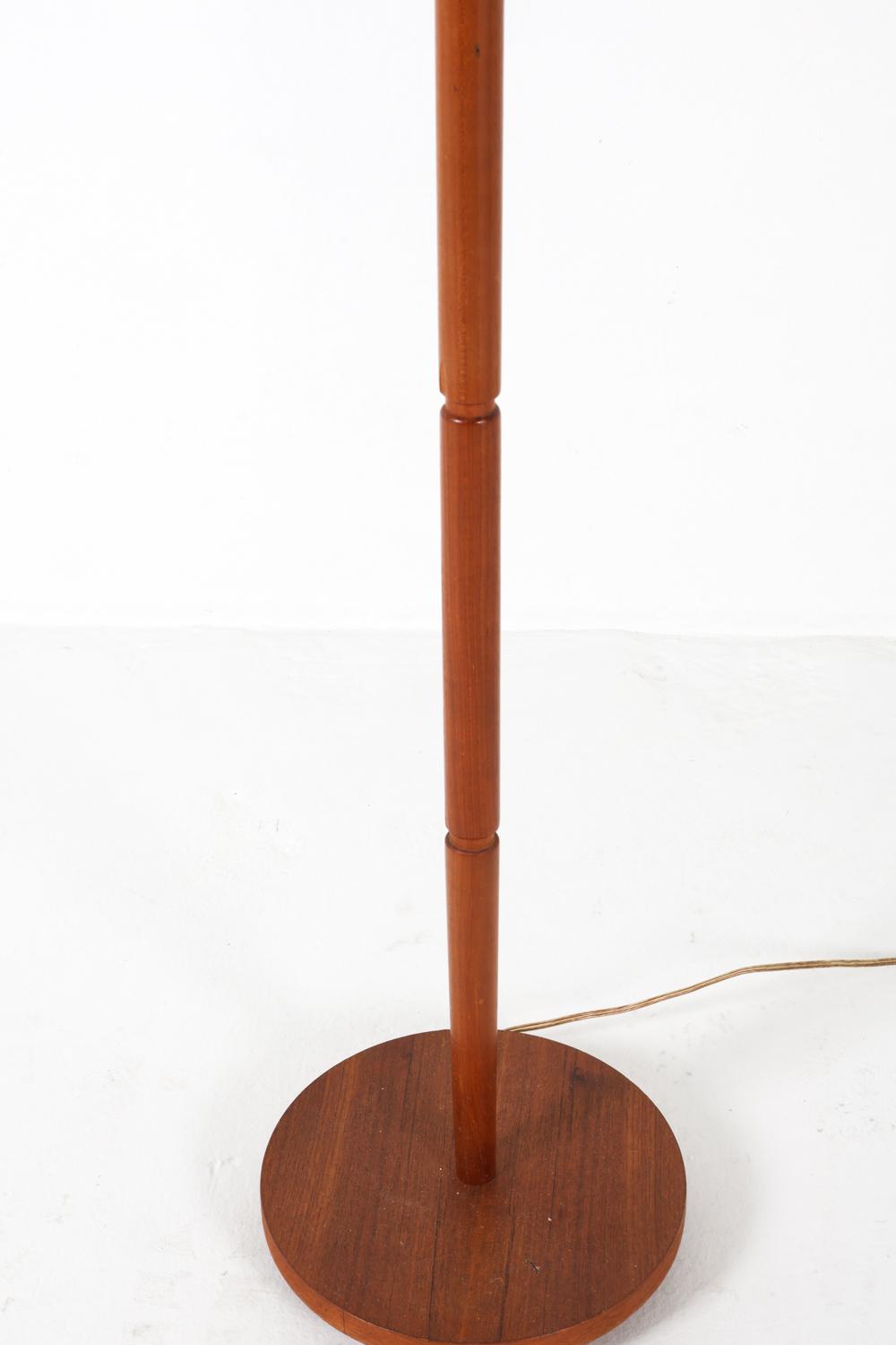 danish teak floor lamp