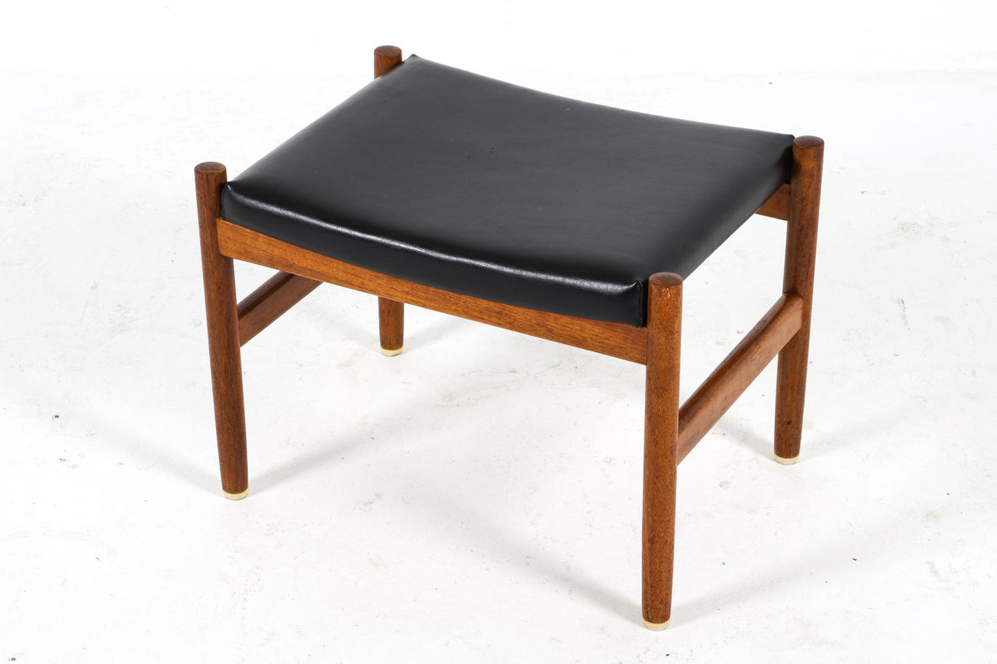 spottrup danish teak & leather stool