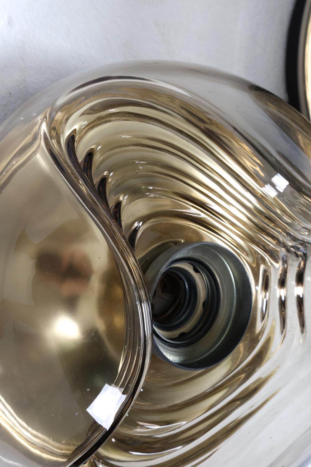 pair of peill & putzler ‘wave’ wall sconces