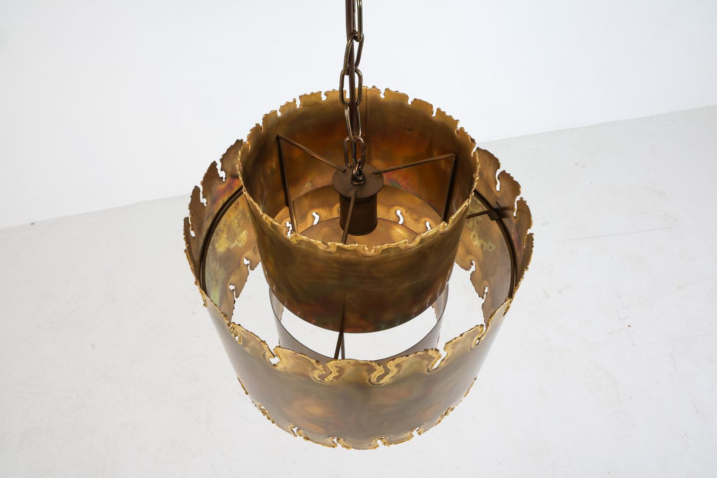 svend aage holm sorensen brass pendant light