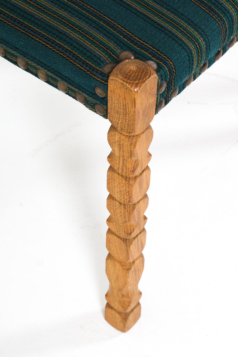 pair of henning kjaernulf style danish oak stools