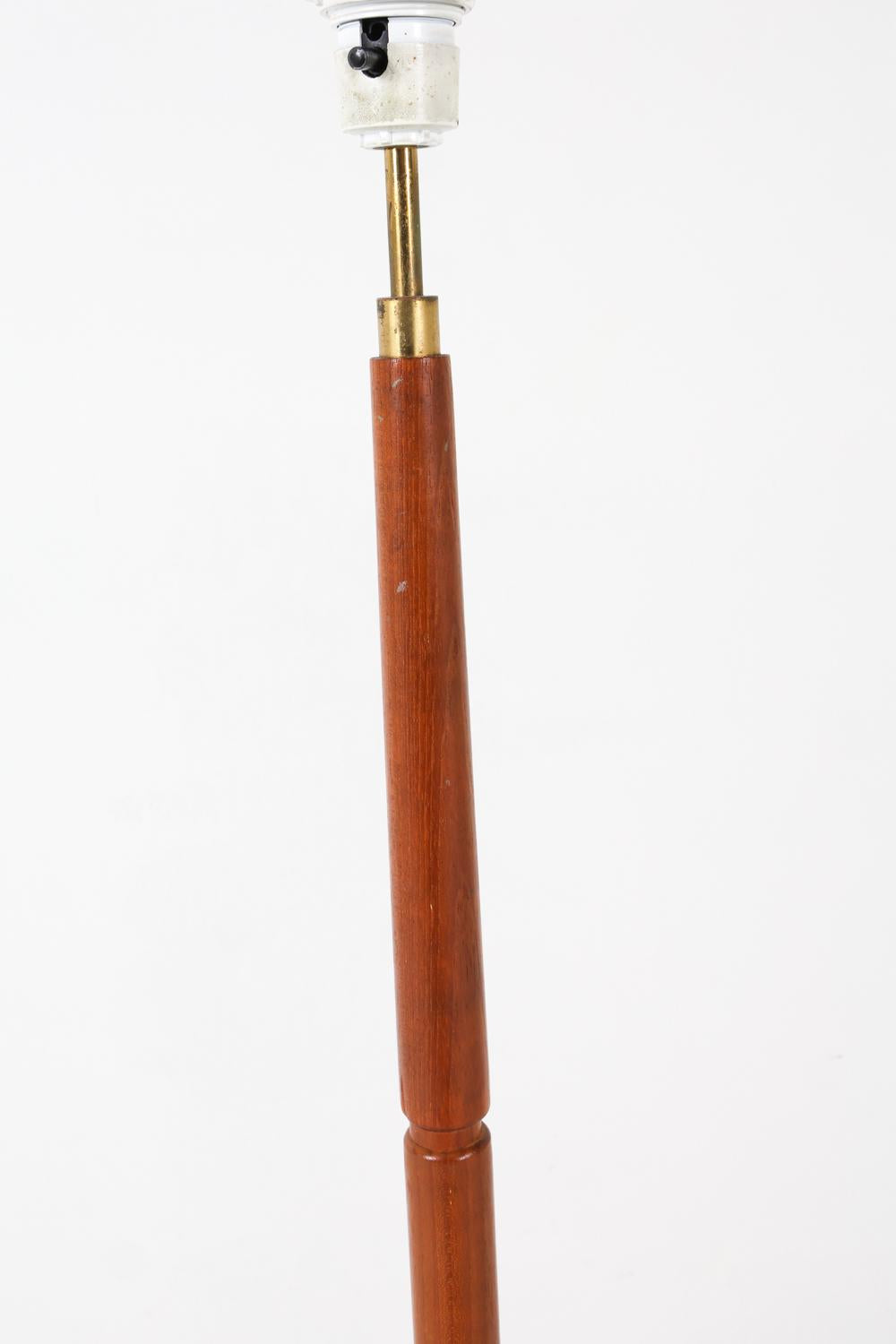 danish teak floor lamp