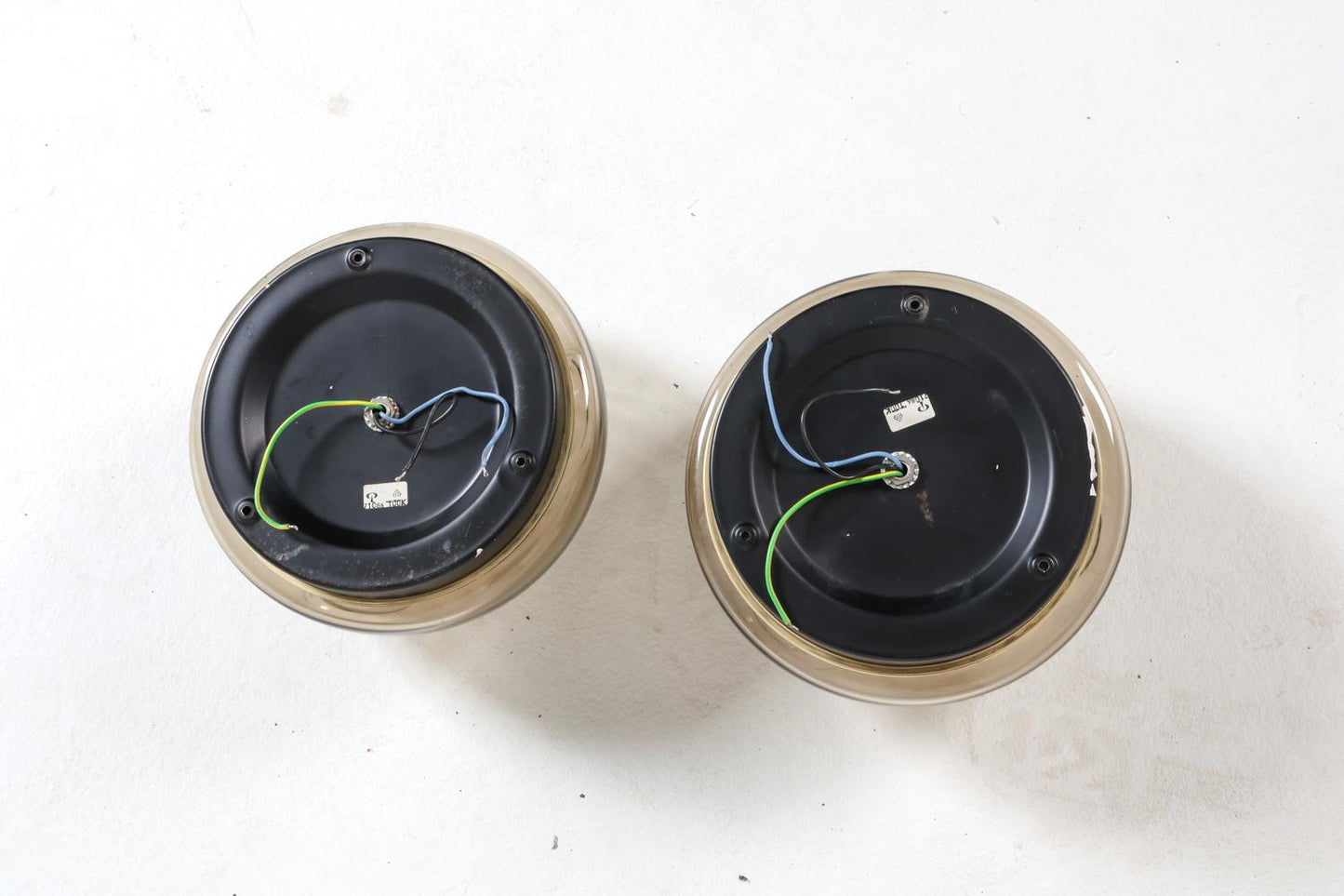 pair of peill & putzler ‘wave’ wall sconces