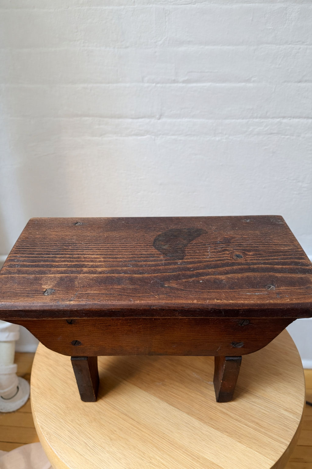 early 20th c. american primitive stool