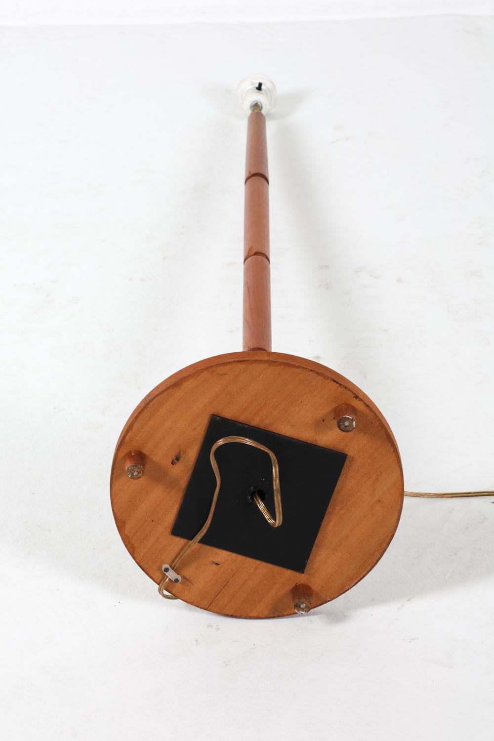 danish teak floor lamp