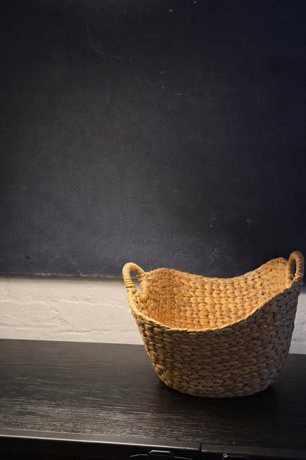 irregular form woven basket