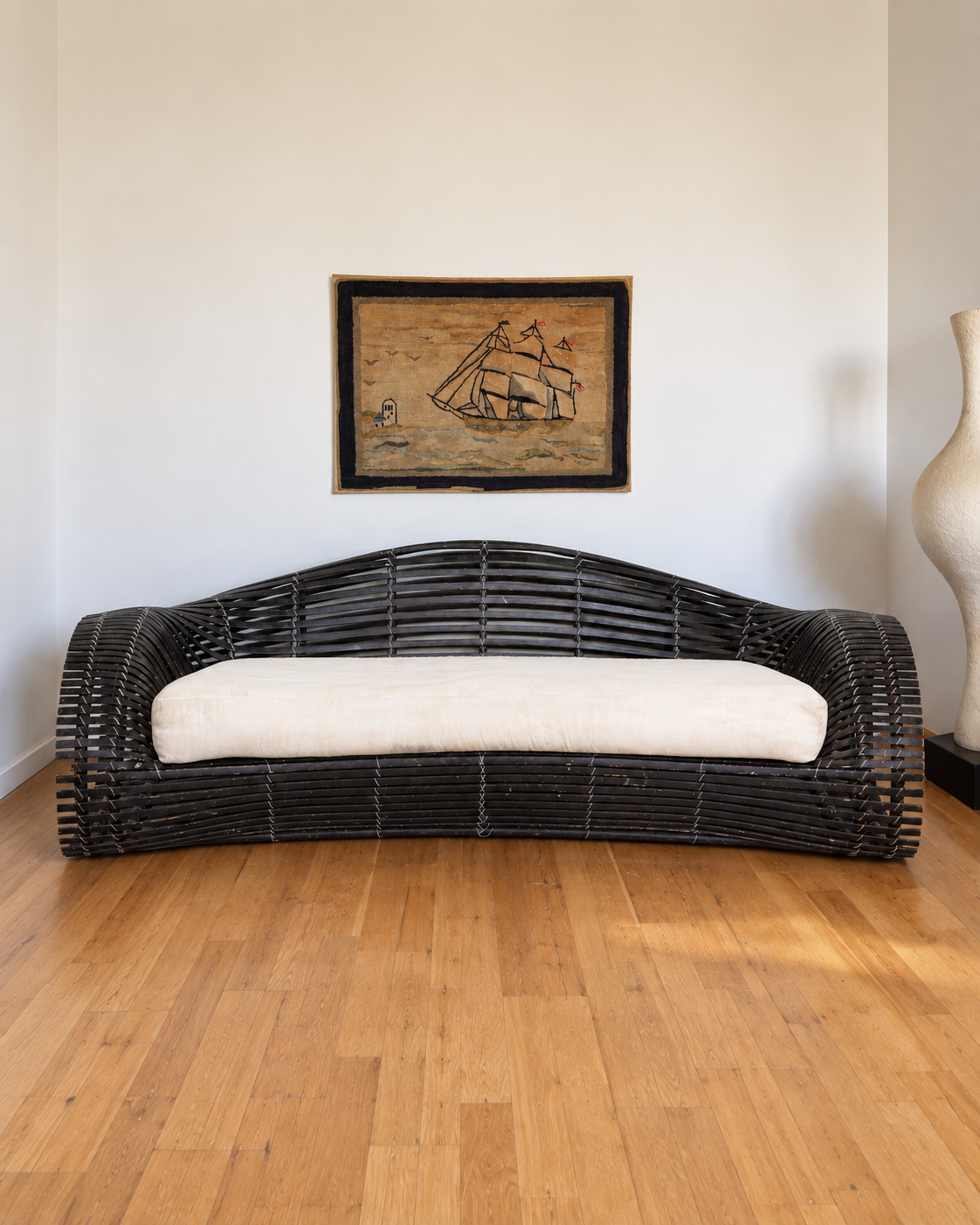 kenneth cobonpue attributed lolah rattan sofa
