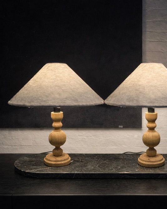 1960s swedish pine table lamps