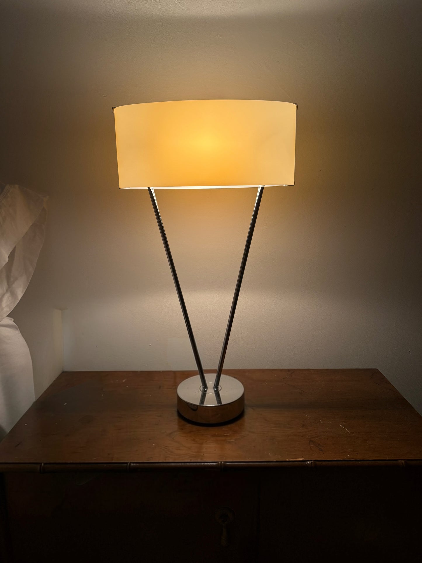 vintage leucos vittoria table lamps, pair