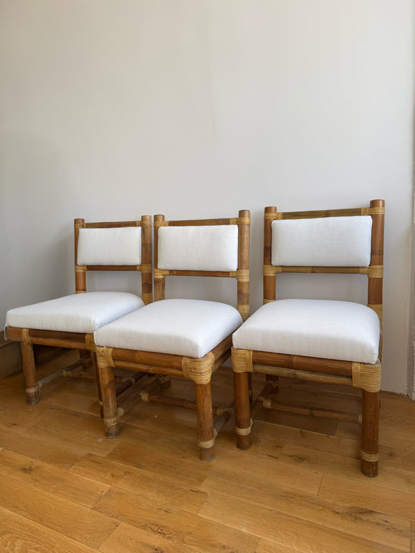 Vintage dining chairs, pair styled shot