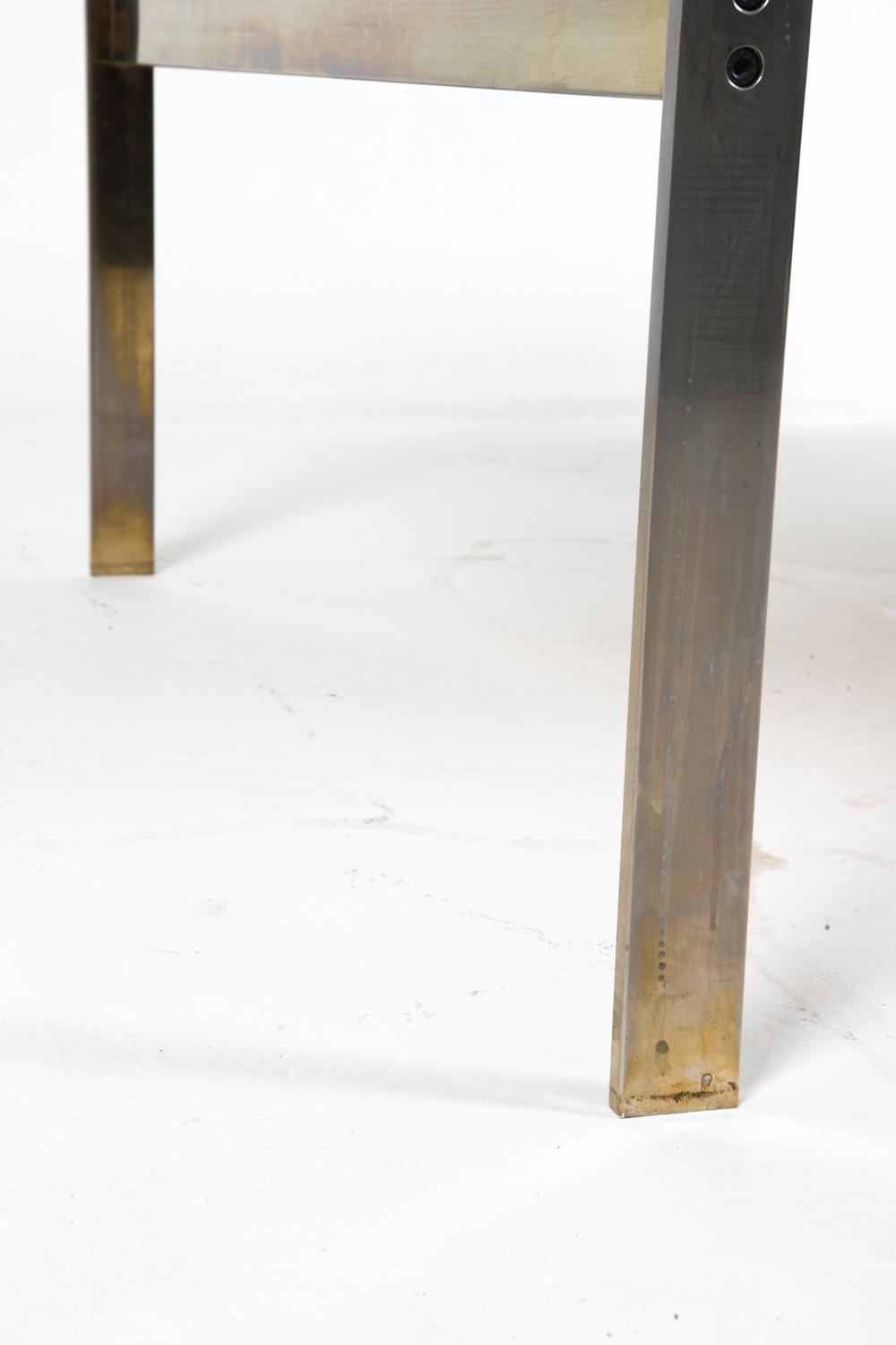 birte vedel howard steel and tile coffee table
