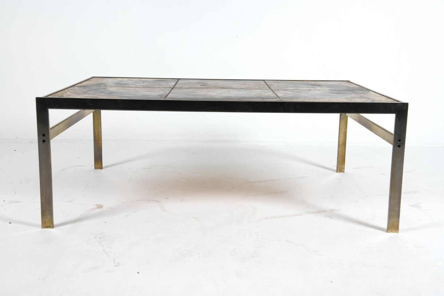 birte vedel howard steel and tile coffee table