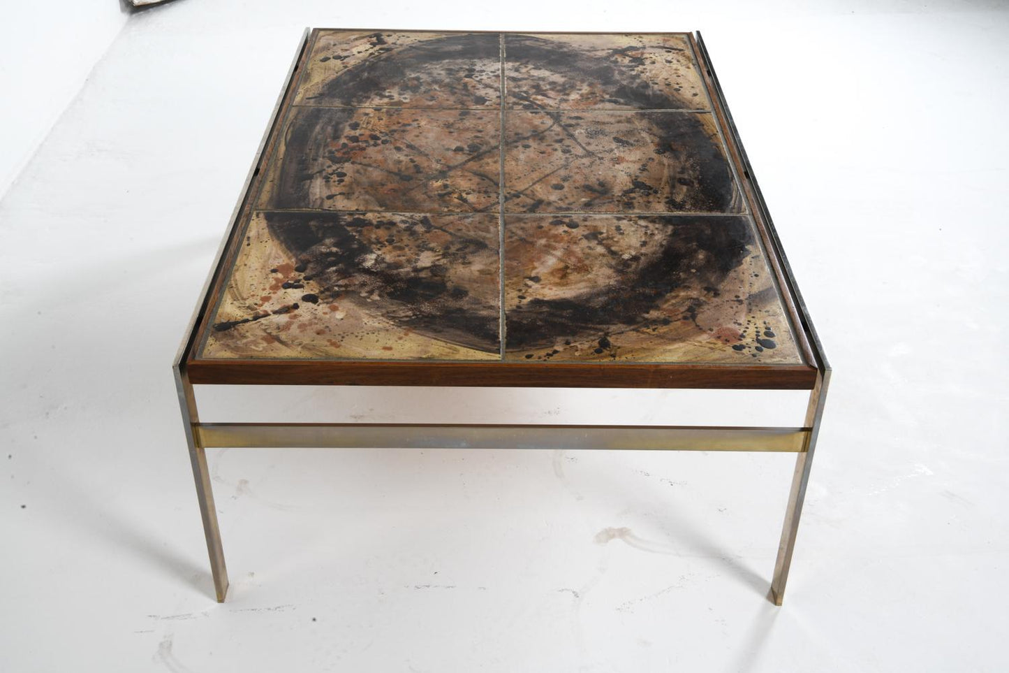 birte vedel howard steel and tile coffee table