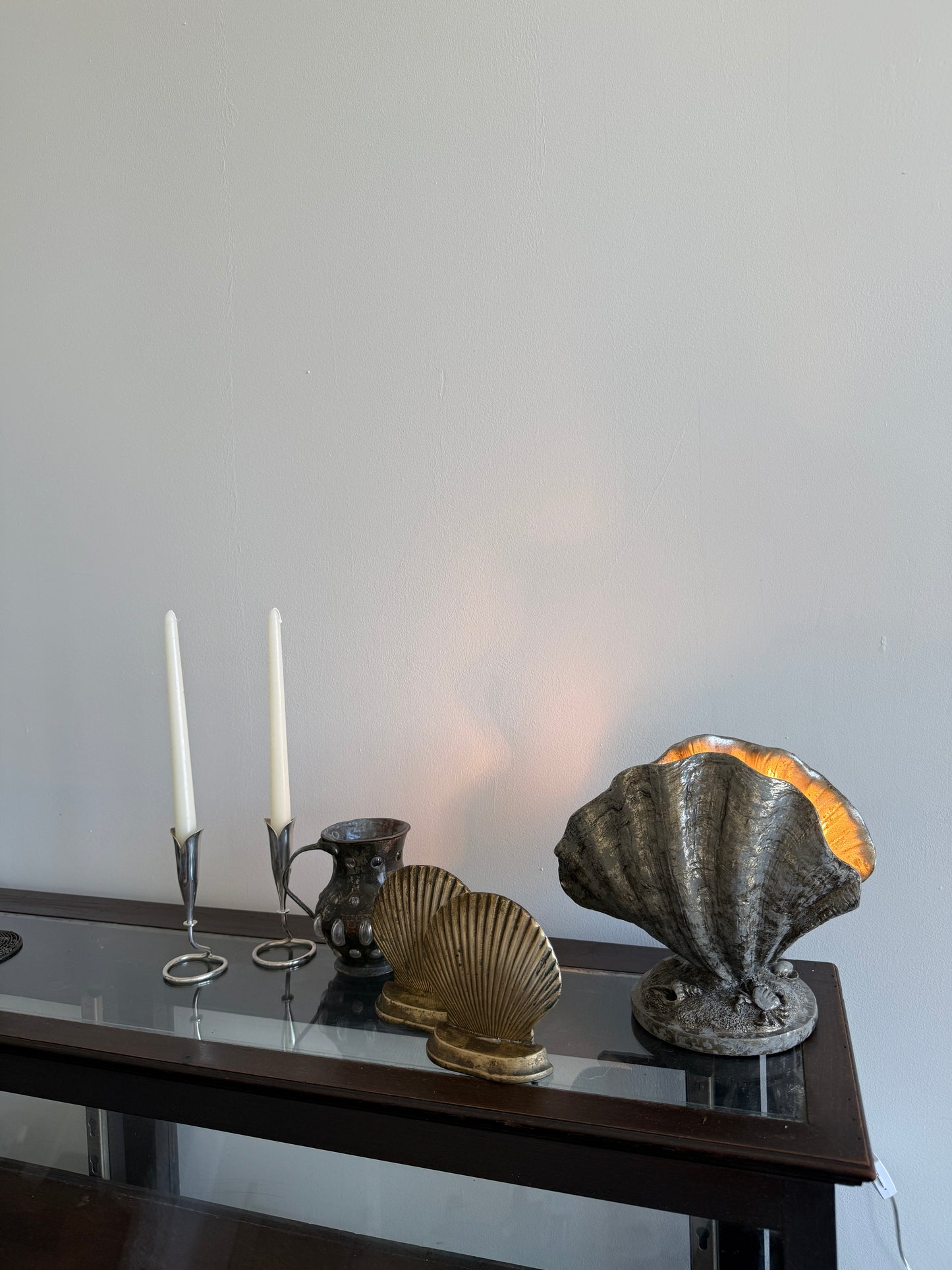 danish modern tulip candle holders