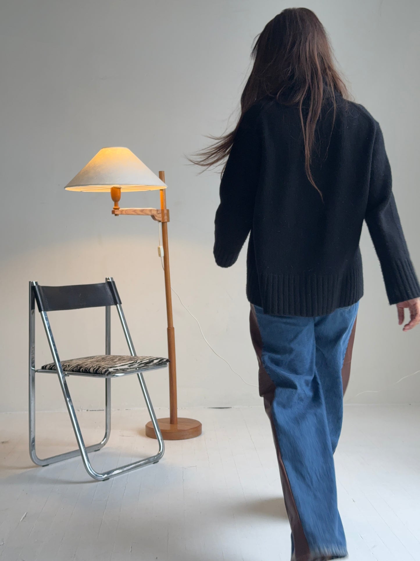 carl malmsten staken floor lamp, 1970s