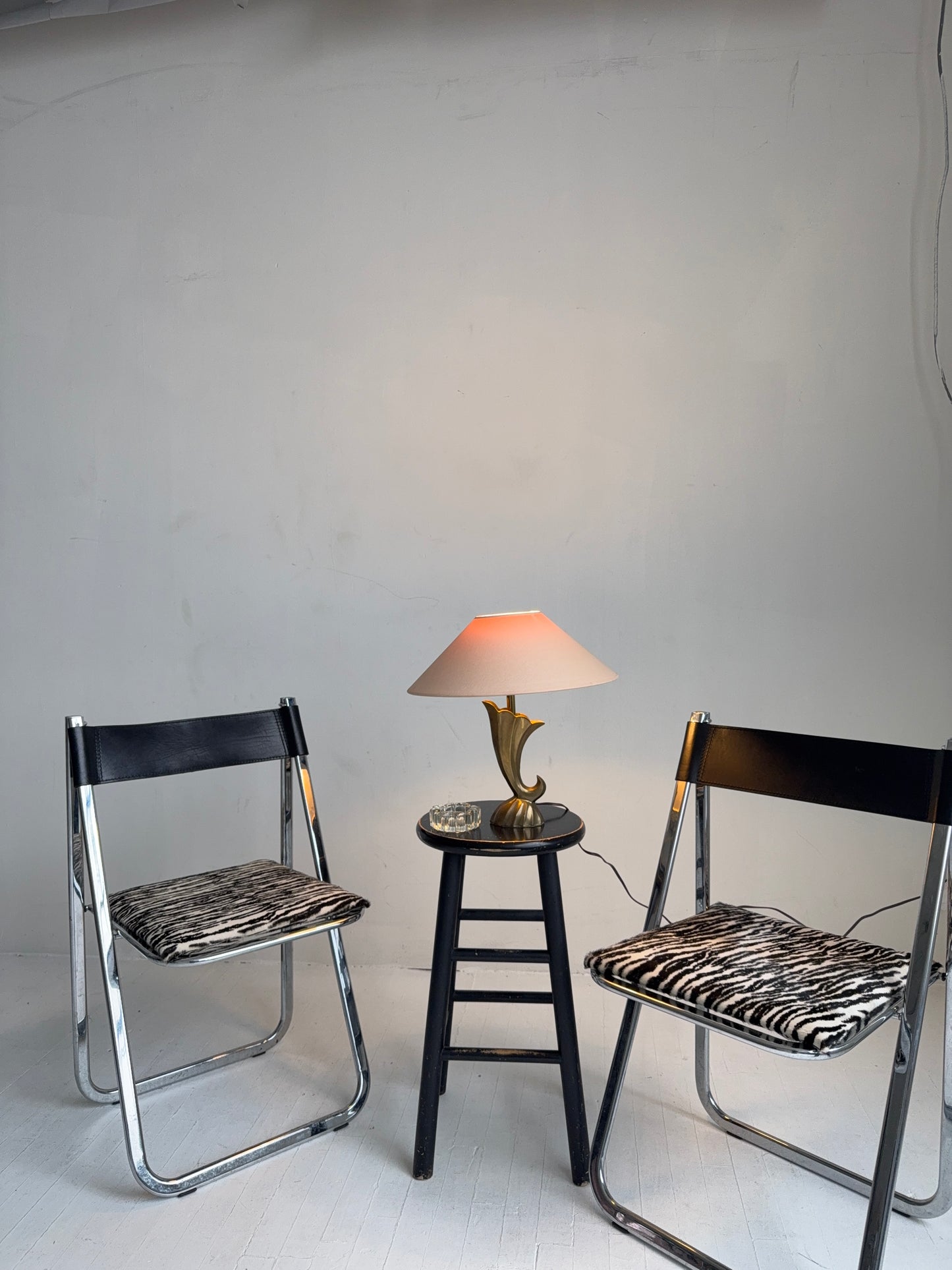 sculptural brass table lamp, 1970s