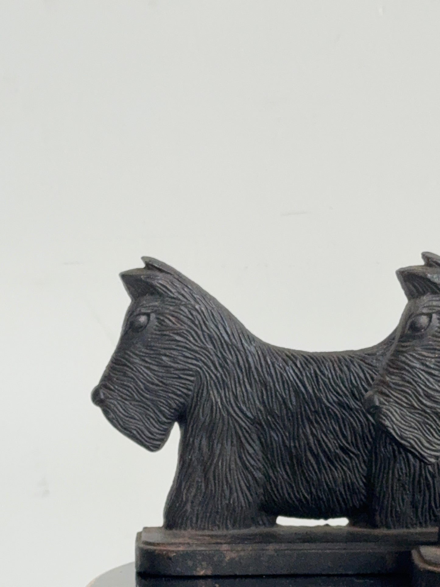 pair of cast iron scottie dog bookends